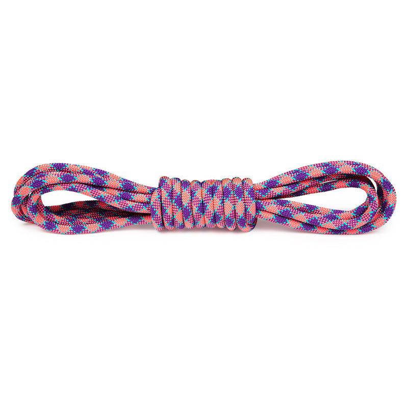 Double Dutch Jump Rope Pink & Purple Check w/ Teal Tracer Side View