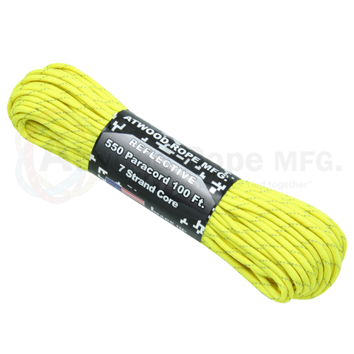 550 paracord reflective neon yellow