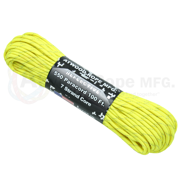 550 paracord reflective neon yellow