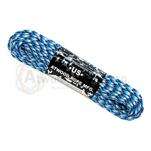 550 x 25ft 50ft 100ft paracord reflective blue snake