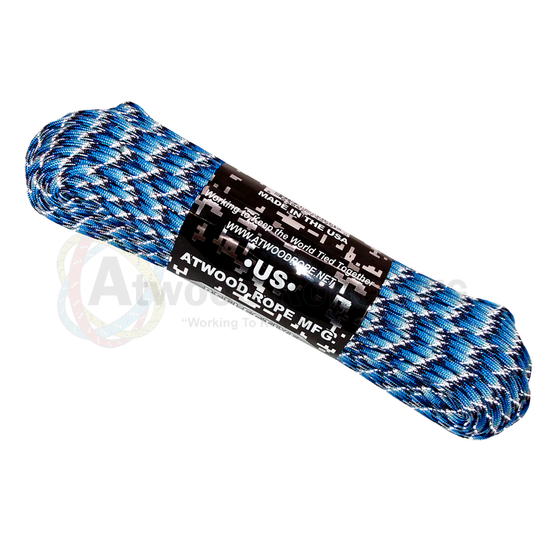 550 Paracord Reflective - Blue Snake