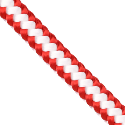 1 2 arborist rope white red