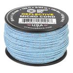Reflective Micro Cord 125ft Carolina Blue
