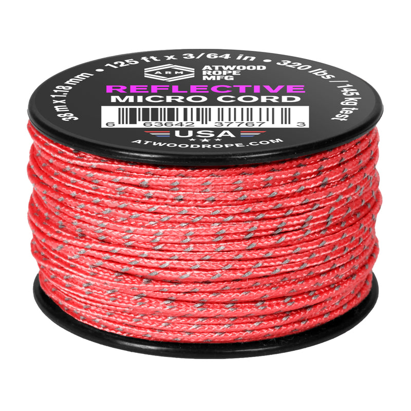 1 18mm Reflective Pink Micro Cord