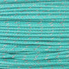Reflective Micro Cord Teal 125ft Closeup