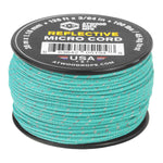 Reflective Micro Cord Teal 125ft