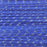 Reflective micro cord ultramarine blue 125ft closeup