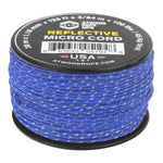 Reflective micro cord ultramarine blue 125ft