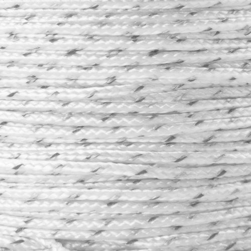 Micro Cord Reflective White Closeup