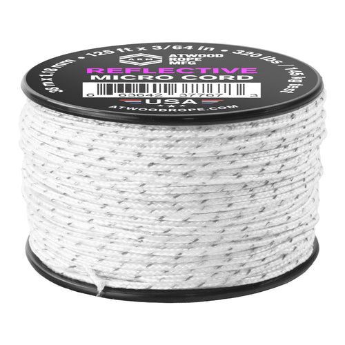 Micro Cord Reflective White