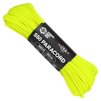 Stained Neon Yellow Paracord Web Ready