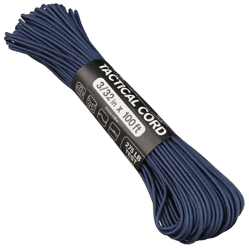 275 Paracord Reflective Blue Made in the USA Polyester/Nylon