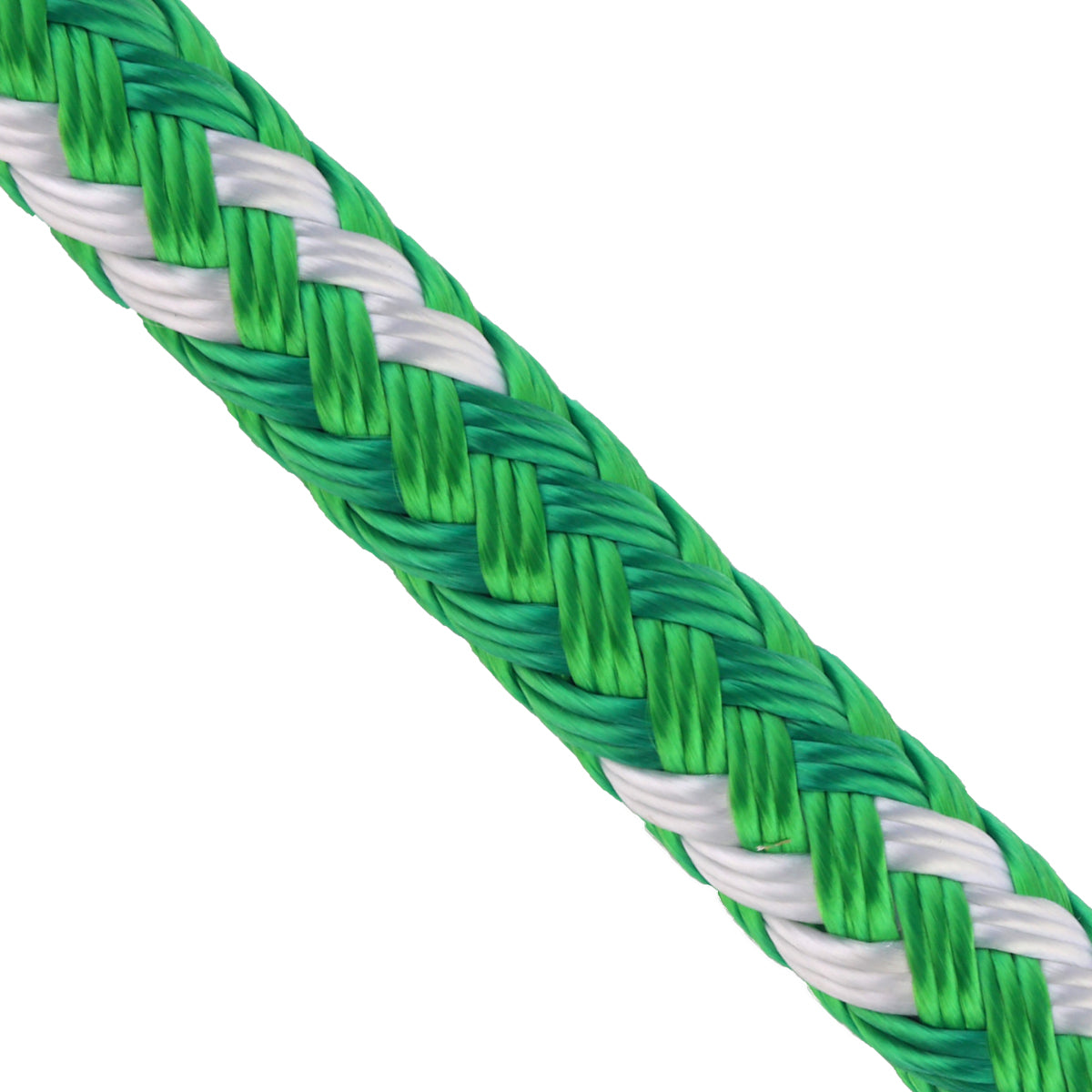 Arm Double Braid Green with white