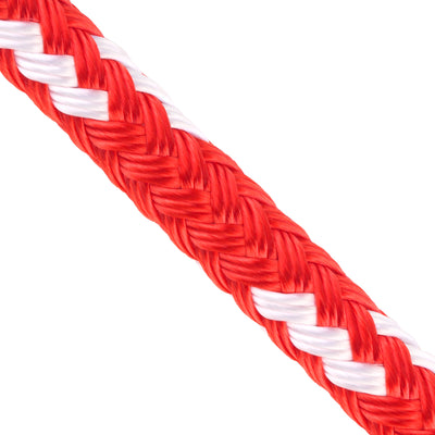 Arm Double Braid Red with white