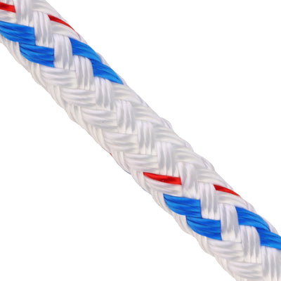 Arm Double Braid White with blue