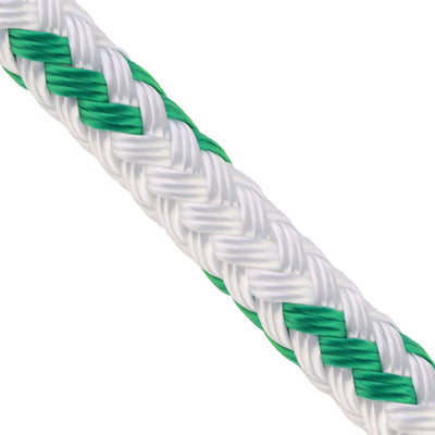 Arm Double Braid White with green
