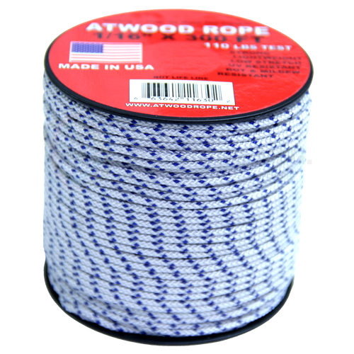 1 16 white w blue tracer 300ft utility