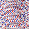 1 16 white w blue red dots closeup