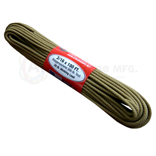 3/16 x 100ft - Air Force Gold – Atwood Rope MFG