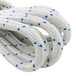 3 4 bull rope strong and hardy blue tracer with white closeup