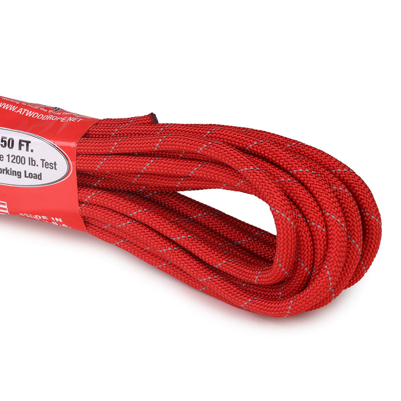Refrector Rope 3/8 - Red Reflective – Atwood Rope MFG