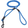 3 8 Reflective Black Hook Control Leash Black and Blue Ripples