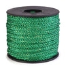 5 16 xl plush elastic 40 ft spool green with glitter