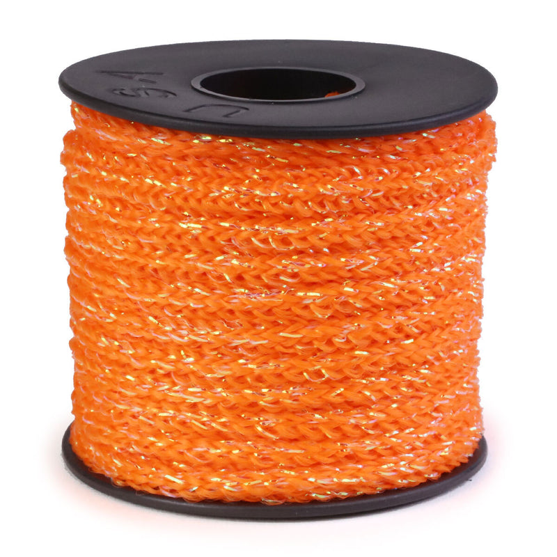 5 16 xl plush elastic 40 ft spool orange glitter