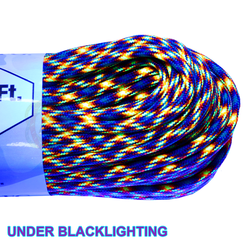 550 paracord fire ice blacklight