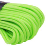 550 paracord line patterns neon green and white closeup