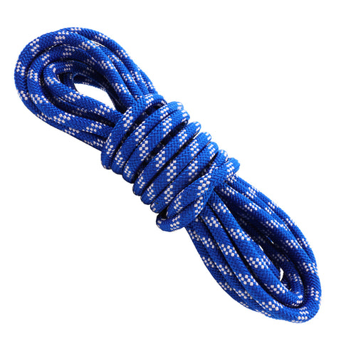  findmall 5/8 in Braid Polyester Rope Bull Rigging High Force  Polyester Rope 150 FT White Grey Blue : Tools & Home Improvement