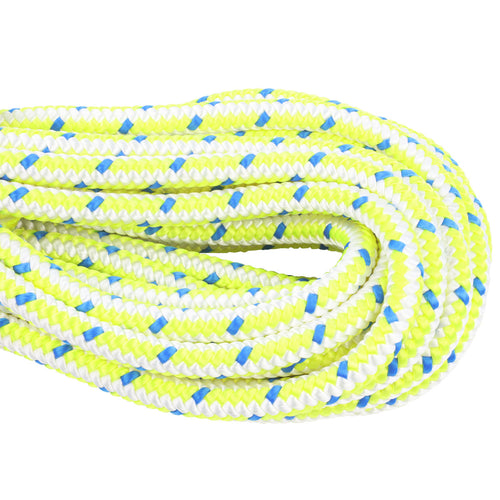 5 8 Neon Yellow and White with Blue Tracer close up