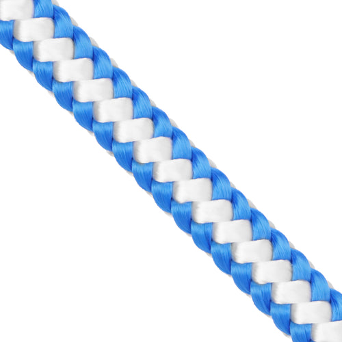 1 2 arborist rope white blue