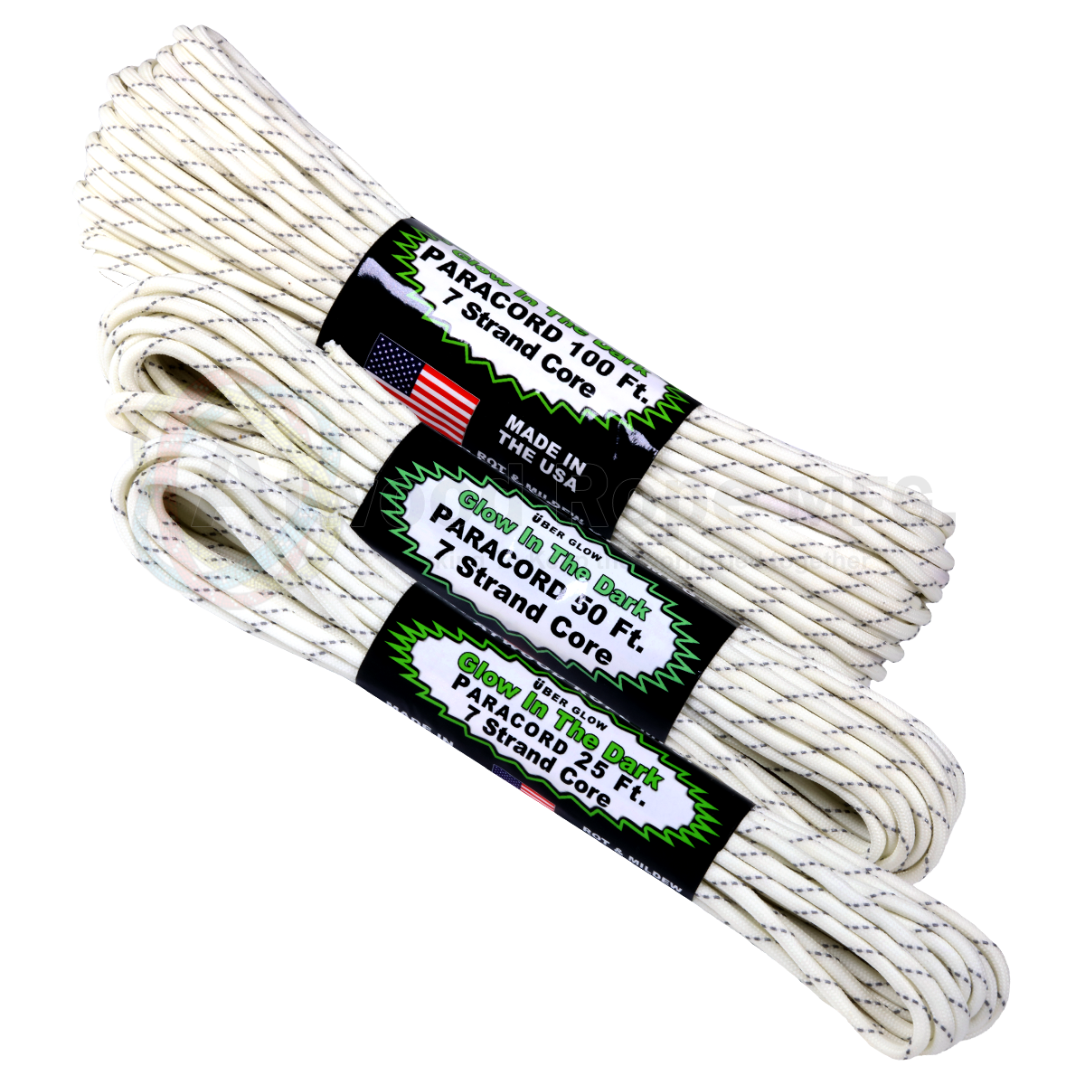 Night Rope Uber Glow Reflective Paracord | Order Glow in the Dark Reflective ...