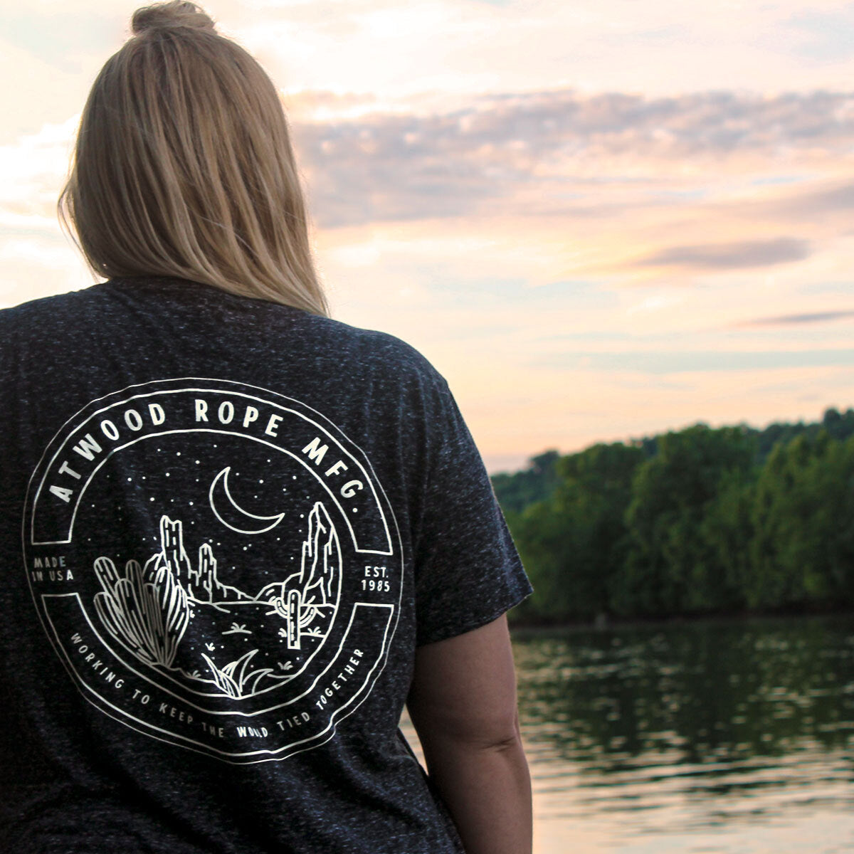 Black Heather Shirt Back