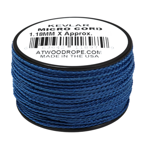 1.18mm x 125ft micro kevlar blue micro cord