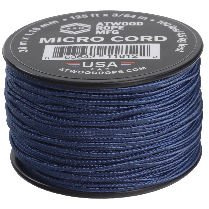 Atwood Micro Cord Paracord 125ft Blue