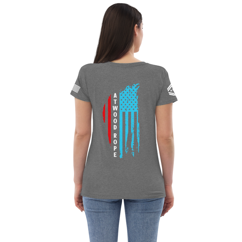 Arm a real american rope gi women shirt back person