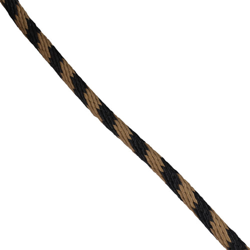 Tan and black spirals solid braid soft yet durable