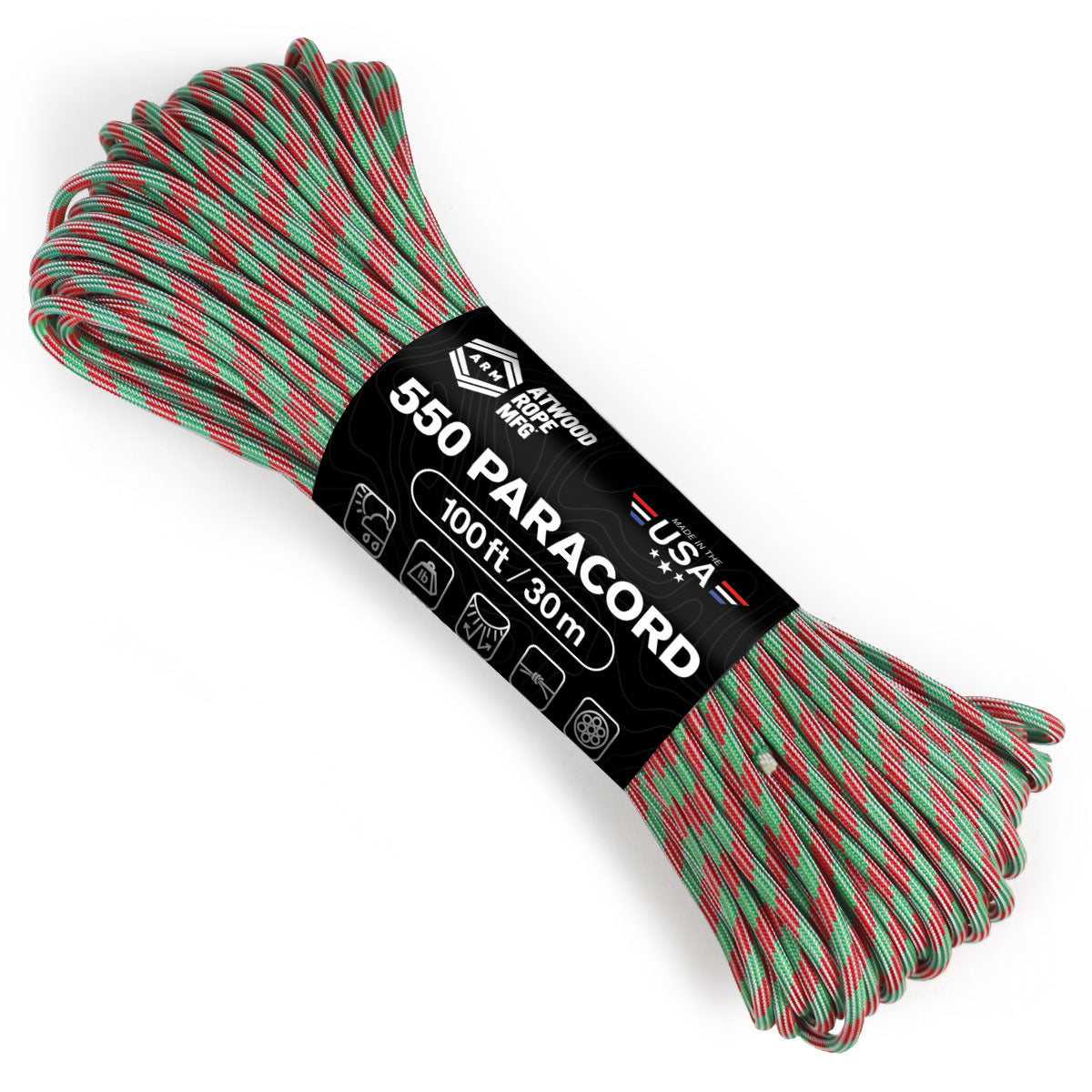 550 Paracord - White Christmas – Atwood Rope MFG