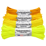550 x 100ft paracord neon yellow multi