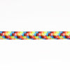 5 32 bungee shock cord rainbow stripes really closeup