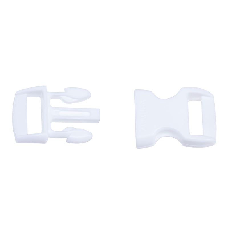 paracord buckles white open